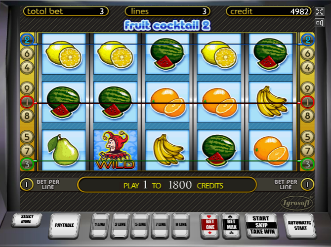 Секреты игрового автомата Fruit Cocktail 2