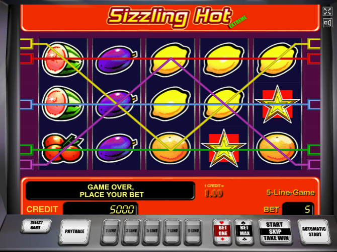 Играть Sizzling Hot бесплатно онлайн
